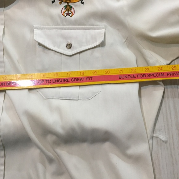 Vintage Ben Hur Button Down Men's Shirt Bear Back 2 chest pockets fits XL - Picture 7 of 8